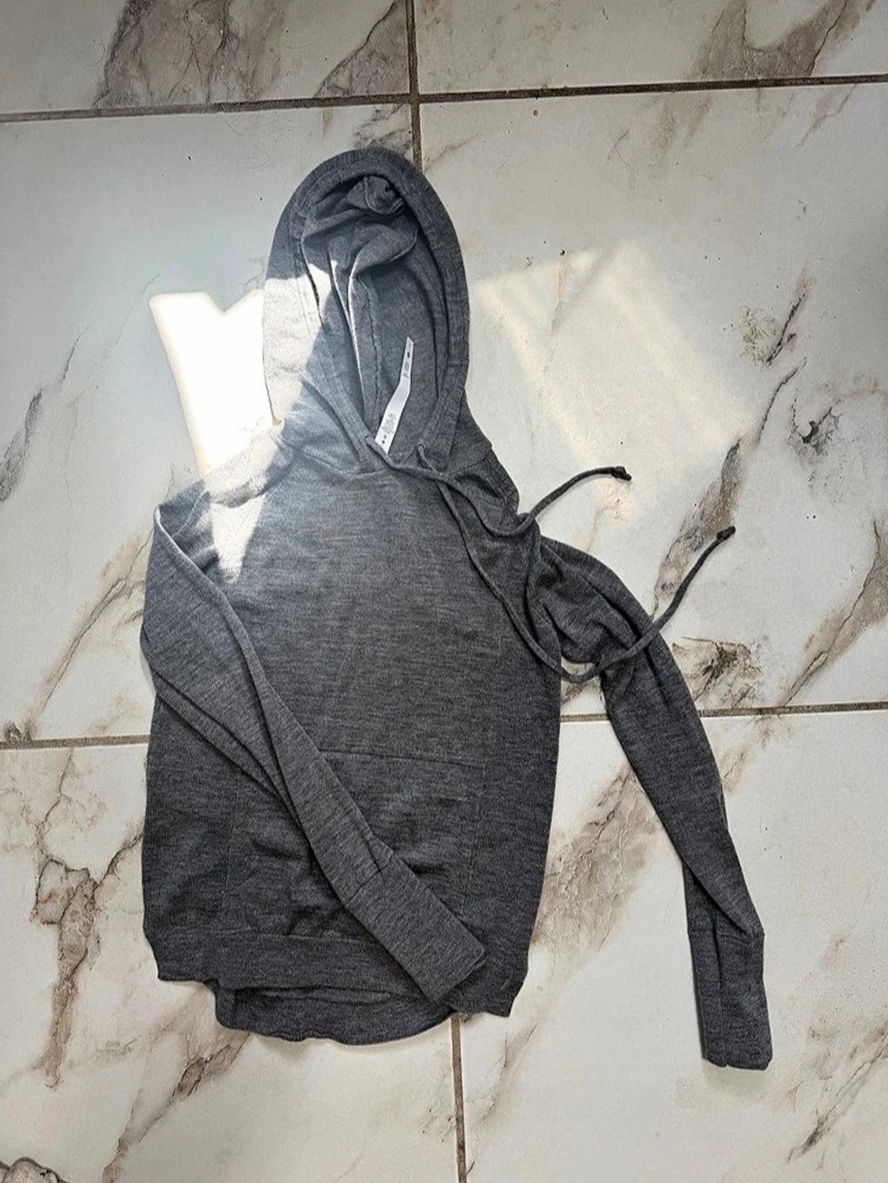 lululemon Light 100% Merino Wool Hoodie Gray Size 4